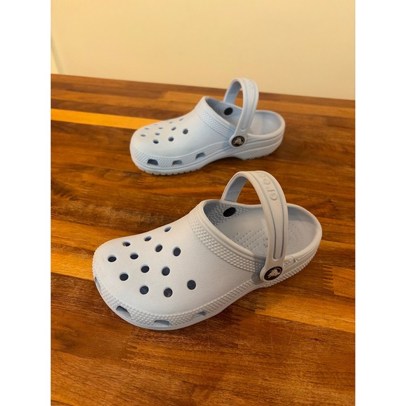 CROCS Other - Crocs Kids Classic Clog Light Blue Water Friendly Shoes Size C13